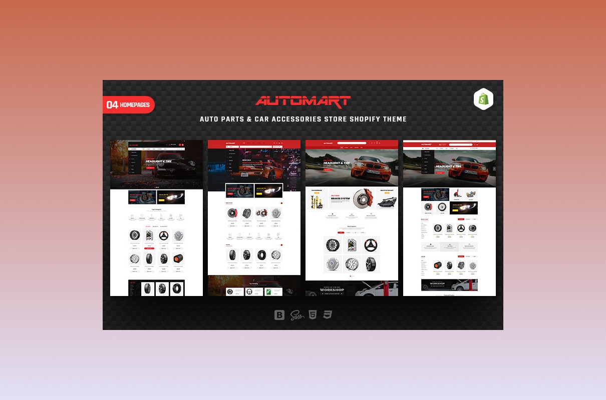Automart Parts Shopify Theme featured.