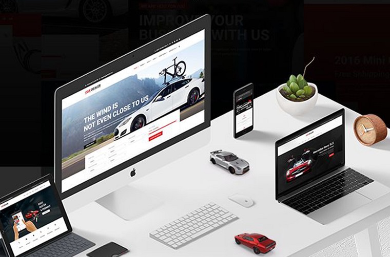 Car Dealer responsive web design.