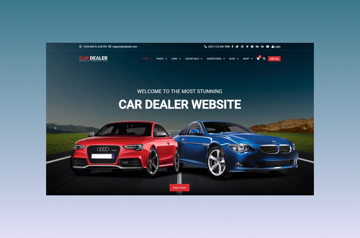 Car Dealer - WordPress Theme.