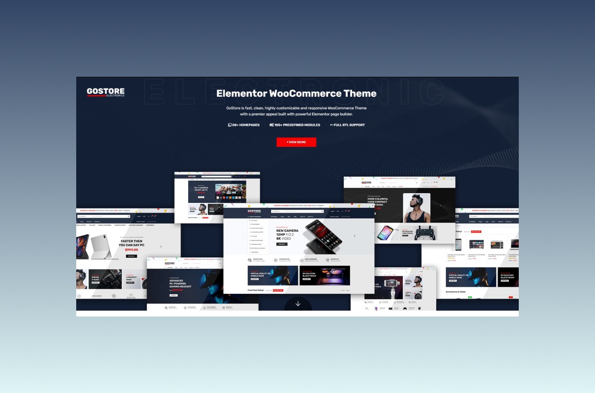 GoStore Elementor WooCommerce Theme.