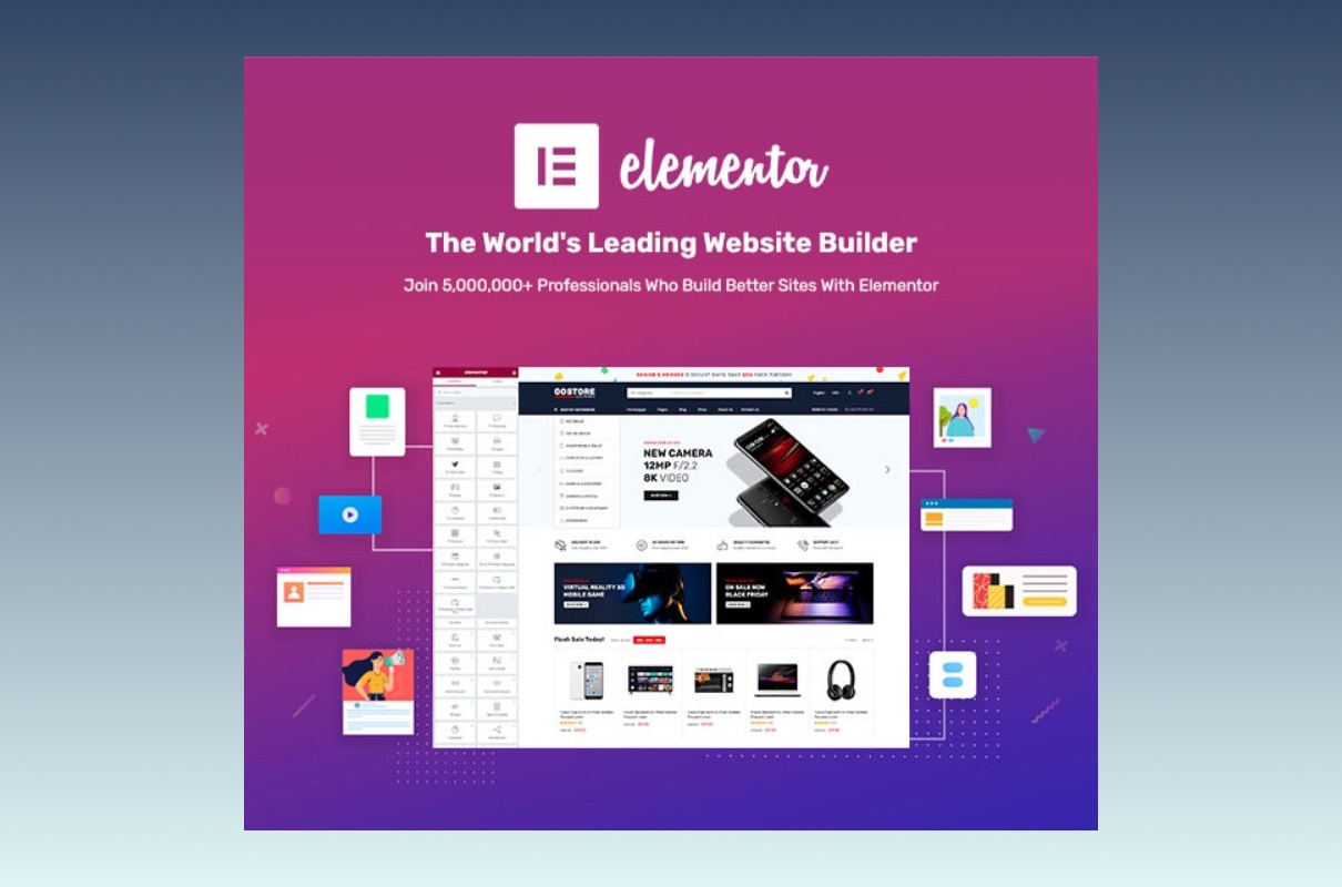 GoStore WordPress Theme Elementor.