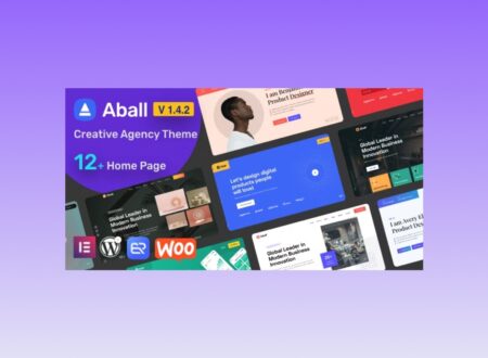 Aball - creative agency theme preview.