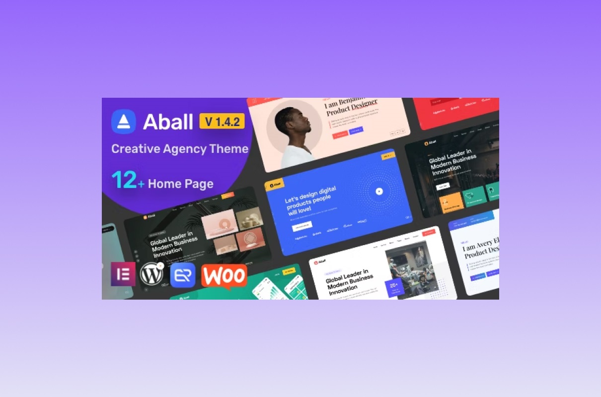 Aball - creative agency theme preview.