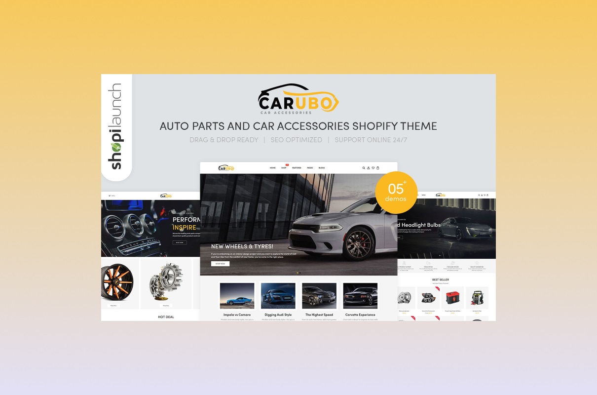 Carubo Shopify Theme - Best Auto Parts Seller.