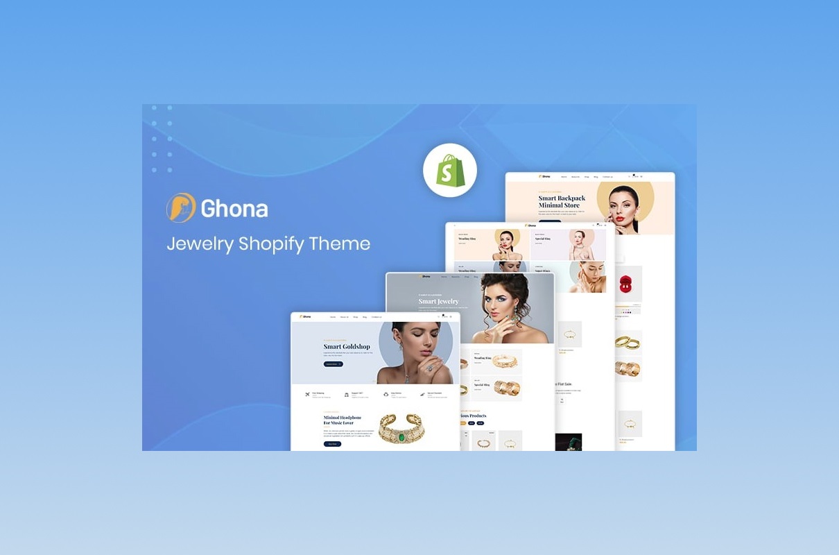 Ghona - Best Jewelry Shopify Theme.