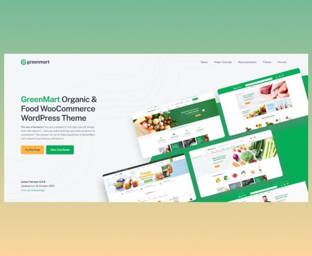 GreenMart WooCommerce Theme preview.