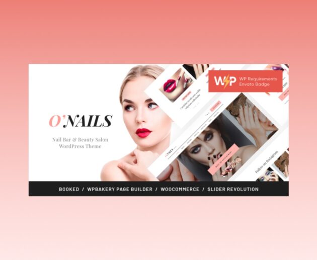 The O'Nails WordPress Theme featured.