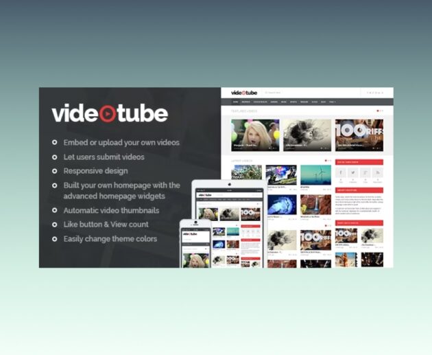 VideoTube WordPress Theme. Incredible Solution for Video Hosting.