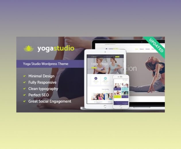 Yogastudio WordPress Theme featured.