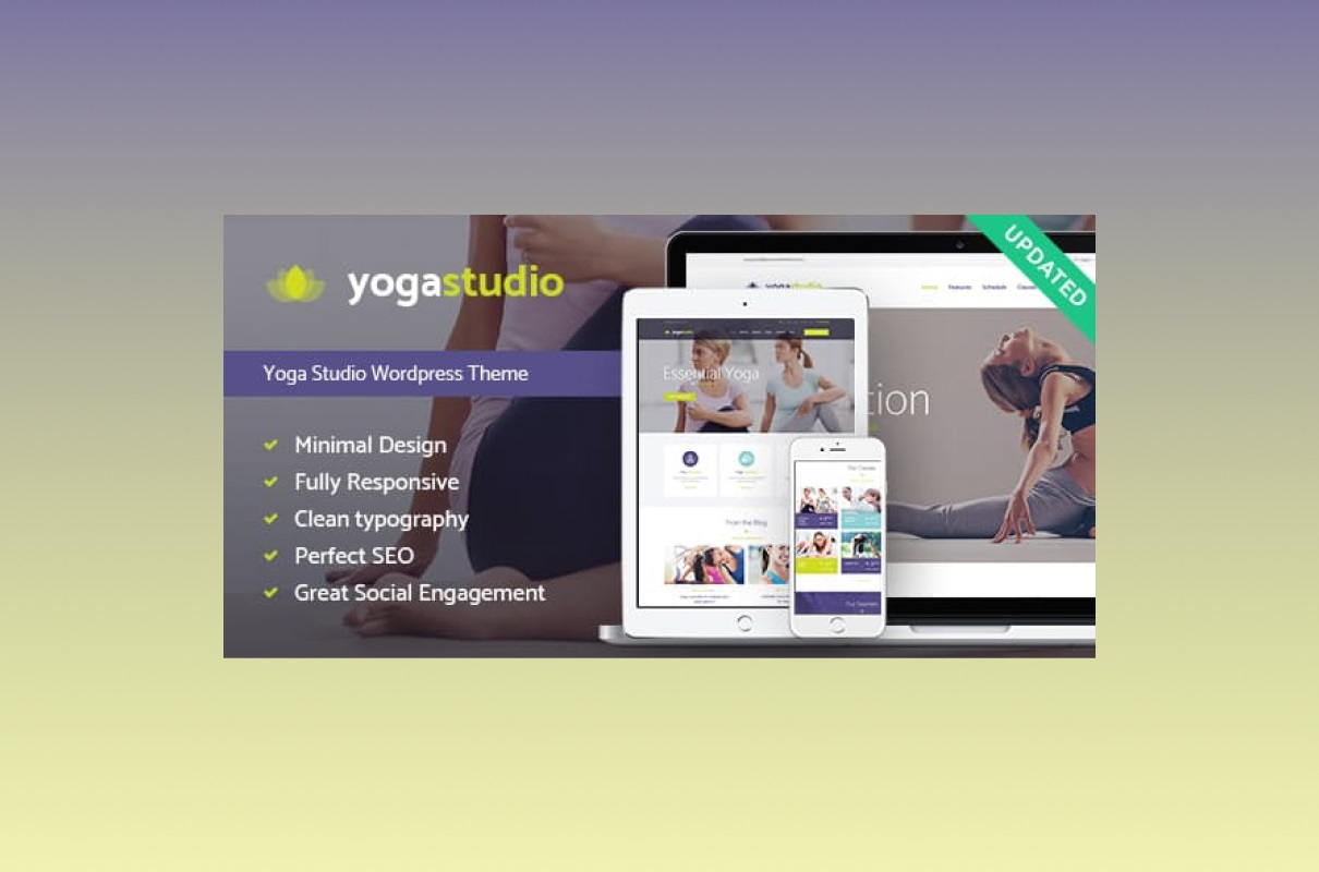 Yogastudio WordPress Theme featured.