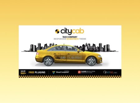 CityCab — Taxi Company WordPress Theme.