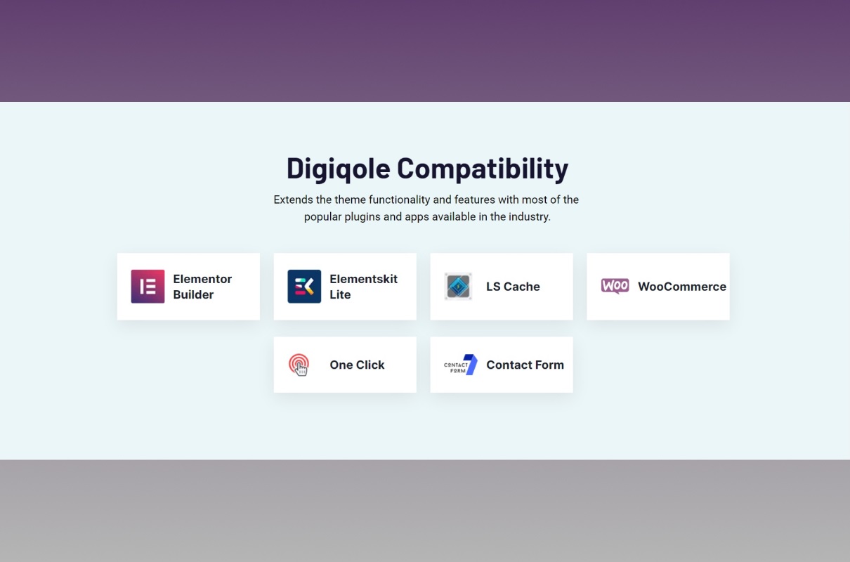 Digiqole WordPress Theme compatibility.