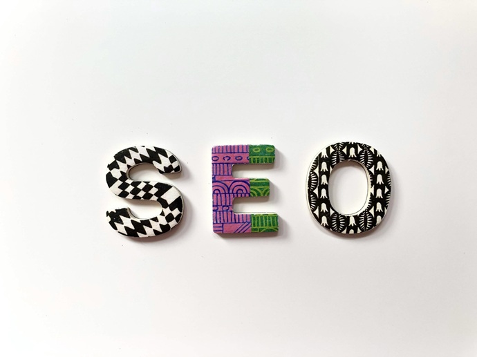 Stylized letters merged to form SEO.